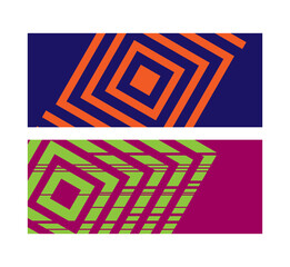 Geometric Abstract Background Header Banner Square Shape