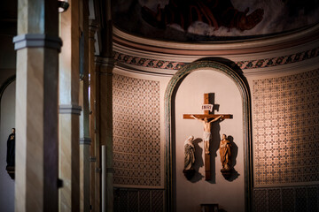 Crucifix of Christ inside Church