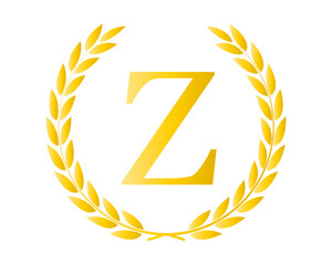 Letter Z Initial Luxurious Brand Logo Template