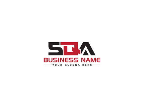 Initial SQA Logo Letter Vector, Creative SQ s q a Logo Icon Vector Symbol Design For Any Type Of Your Business Or Brand