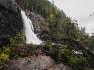 waterfall in quebec