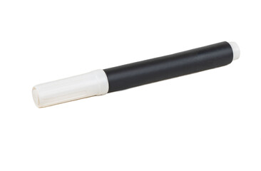White marker with closed cap isolated on white background