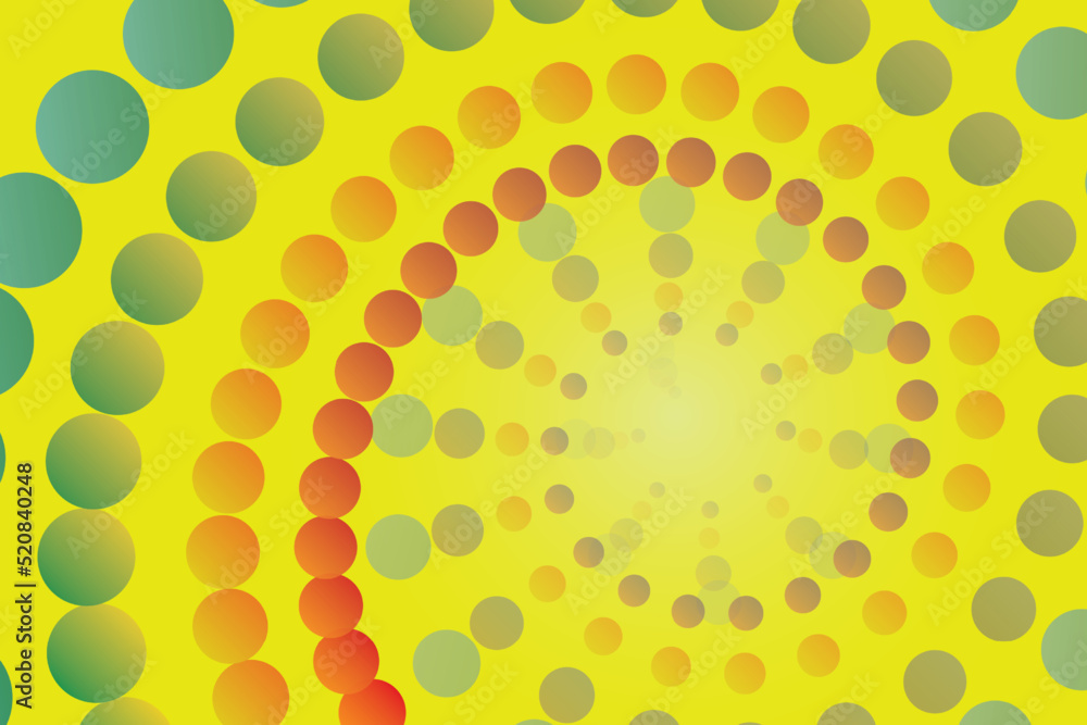 Aufkleber abstract background circle that is small, large, and has a variety of colors. spiral from the center