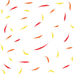 Colored brush strokes of paint on a white background for wrapping paper