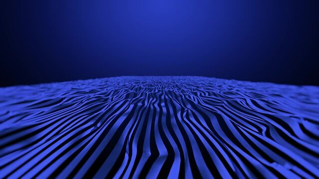 Abstract colorful wavy background in bright neon colors. Neon lights Retro wave style. 4K Resolution.