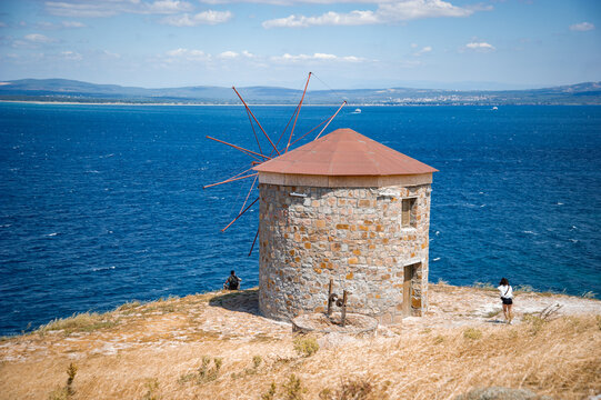 windmill , Tenedos, Ancient Greek , island 