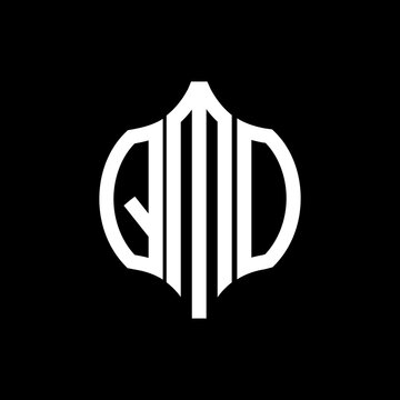 QMO letter logo. QMO best black background vector image. QMO Monogram logo design for entrepreneur and business.
