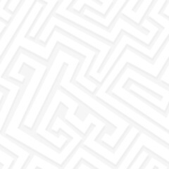 White maze seamless pattern