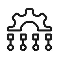 Digital Transformation icon. Digital transformation or computing symbol vector illustration