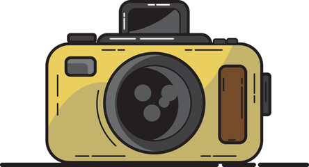 camera vector illustration for photography or videography