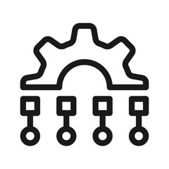 Obraz premium Digital Transformation icon. Digital transformation or computing symbol illustration