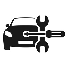Automotive repair icon car service. Mechanic tools, illustration