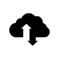 Cloud icon. vector icon cloud sync