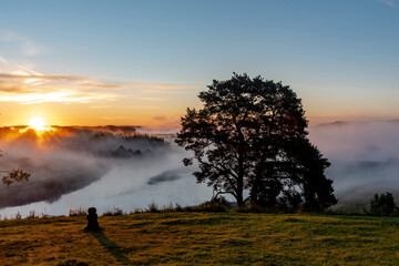 Sunrise over the river