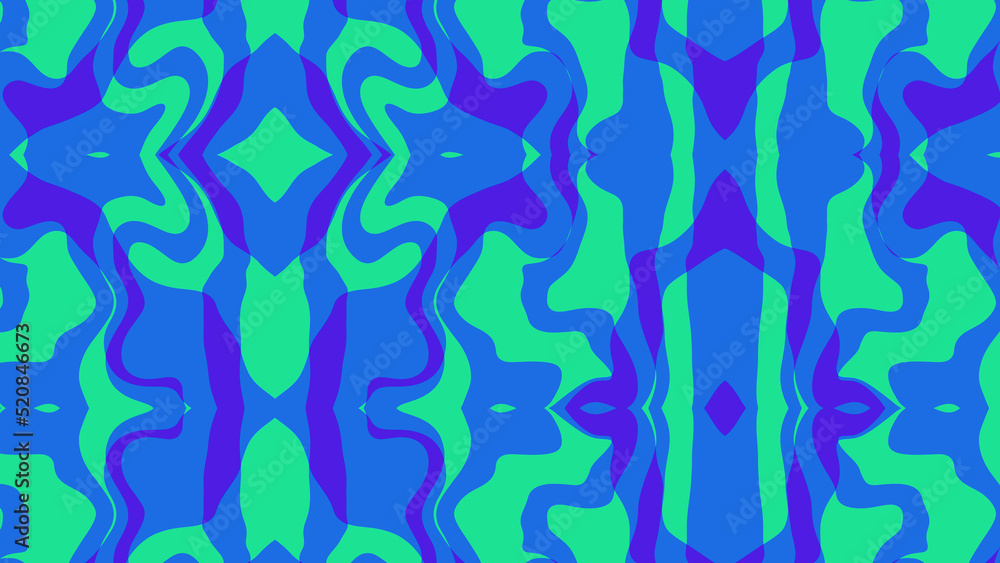Aufkleber abstract colorful twirl wave background 4k. abstract wave gradient stripes.