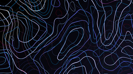 abstract line wave background animation. abstract geometric particle line wave background.