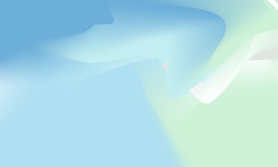 Abstract blurred blue, light blue, green and white color gradient background. Vector illustration. EPS 10.