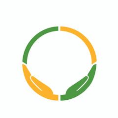 Hands solutions teamwork logo
