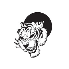 tiger head vector, tiger icon