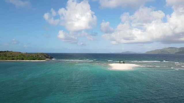 Beautiful desert sandy island in the British Virgin Islands