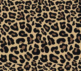 Leopard seamless pattern disguise vector print, fashion design for textile. animal background
