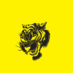 tiger head vector, tiger icon