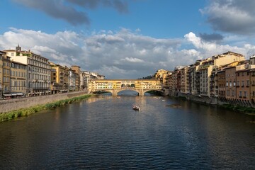View of the "Ponte Vecchio" in Florence