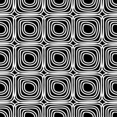 Vector set background. Square geometry group batik graphic. Hand drawn round doodle painting. Design pattern illustration. Seamless. Art backdrop vector concept. Black, white color