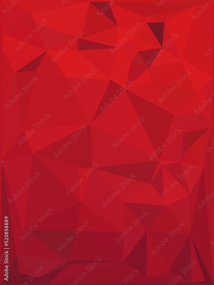 Poster pattern and design from red foam ball with a black mesh bag