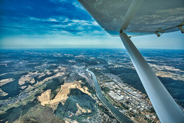 Luftbild Eifel Windräder Fliegen Trier
