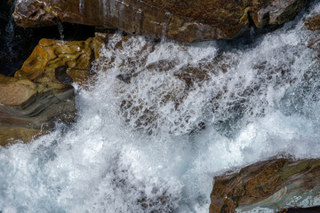 Fototapeta na wymiar McDonald Creek in Glacier National Park