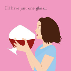 I"ll have just one glass