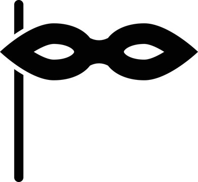 recommend clip art: Simple Disguise Party, Carnival Mask Vector Icon