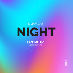 Abstract colorful liquid composition style for business, music event and social media promotion	