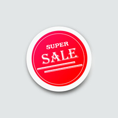 sticker on isolated white background sale discount