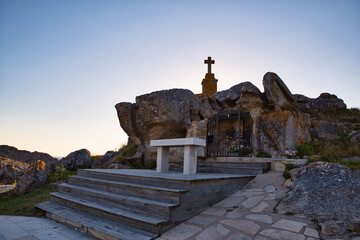 Small sanctuary in a cave of the Virgen del Carmen, Porto Nadelas
