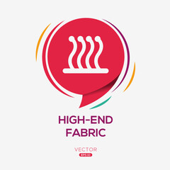 Creative (High end fabric) Icon, Vector sign.