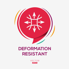 Creative (Deformation resistant) Icon, Vector sign.