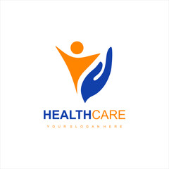 Medical logo design template vector illustration. Healthcare and medicine symbol concept