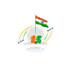 15 AUGUST- vector illustration of 15 august. Independence Day