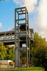 Highway overpass. Safe overpass for pedestrians