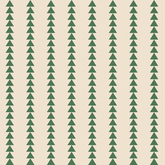 Vertical pattern with green triangles