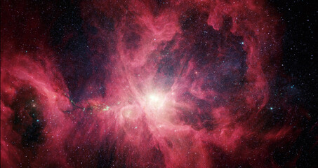 Beautiful deep space with stars and nebulae. Amazing space wallpaper