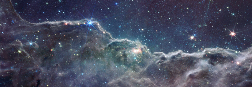 Amazing Stars and Nebulae in Space. Beautiful space wallpaper
