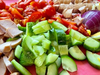 fresh vegetable salad