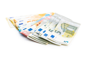 Euro currency. Europen paper money.