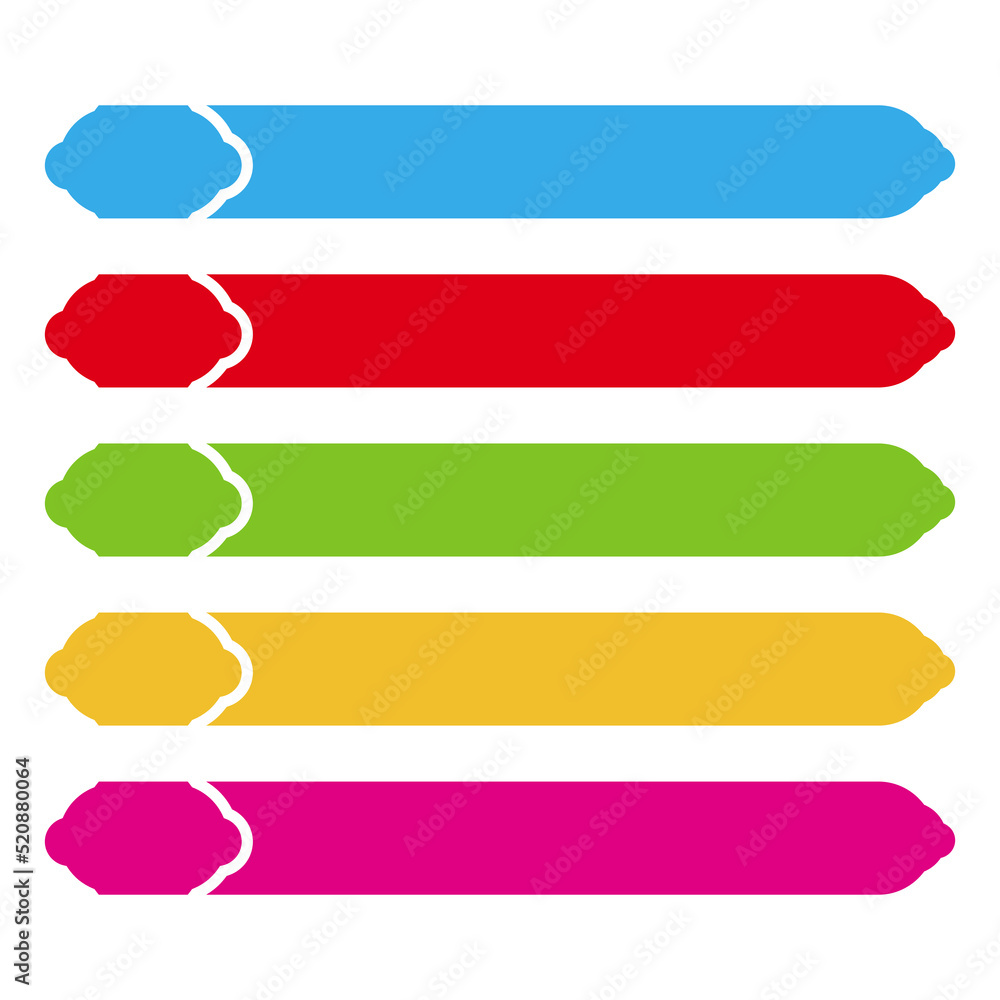 Poster infographic banners vector templates. color labels with step and vector set parameters. banner mocku