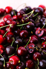 Dozens of Fresh Dark Sweet Cherries