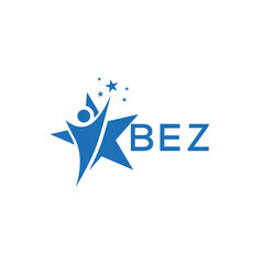 BEZ Letter logo  white background .BEZ Business finance logo design vector image  in illustrator .BEZ  letter logo design for entrepreneur and business.
 - obrazy, fototapety, plakaty