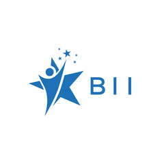 BII Letter logo  white background .BII Business finance logo design vector image  in illustrator .BII  letter logo design for entrepreneur and business.
 - obrazy, fototapety, plakaty